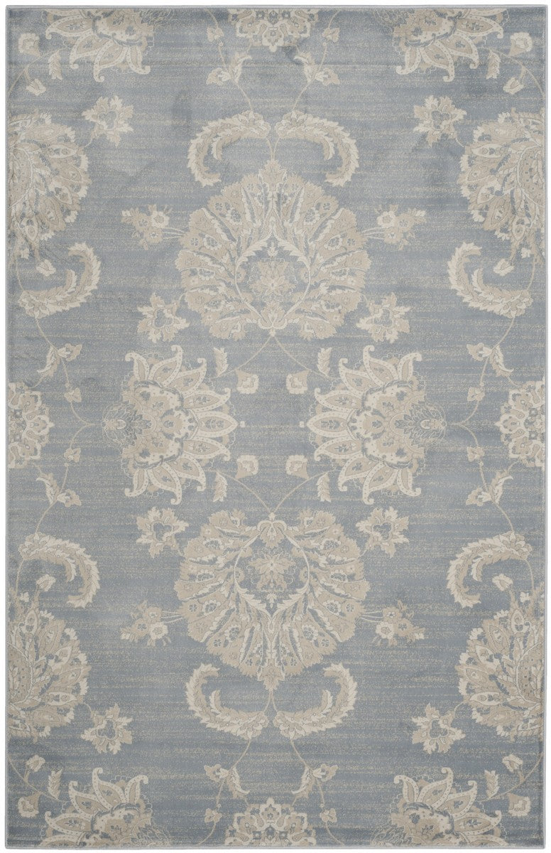Safavieh Vintage 578 Power Loomed  Rug Light Blue / Ivory VTG578L-28