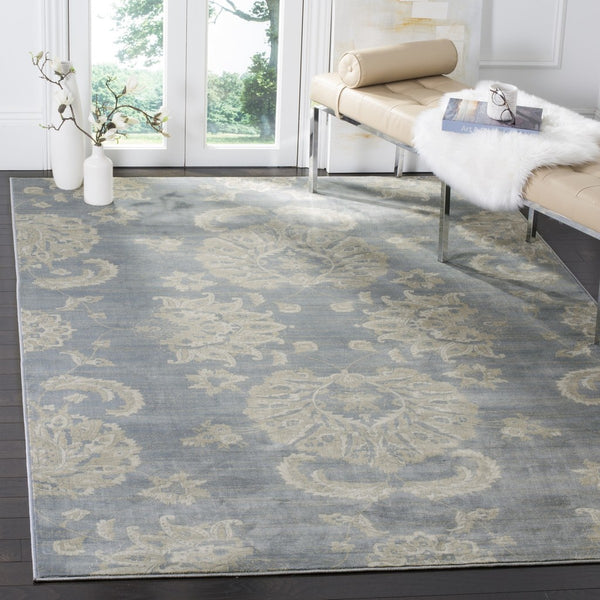 Safavieh Vintage 578 Power Loomed  Rug Light Blue / Ivory VTG578L-28