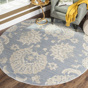 Safavieh Vintage 578 Power Loomed  Rug Light Blue / Ivory VTG578L-28