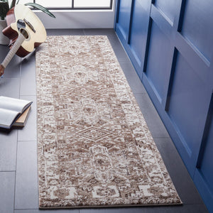 Safavieh Vintage Hamadan 211 Power Loomed Transitional Rug Brown / Ivory VTH211T-6