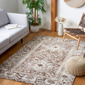Safavieh Vintage Hamadan 211 Power Loomed Transitional Rug Brown / Ivory VTH211T-6