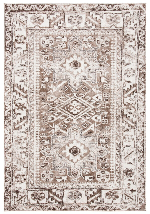 Safavieh Vintage Hamadan 211 Power Loomed Transitional Rug Brown / Ivory VTH211T-6