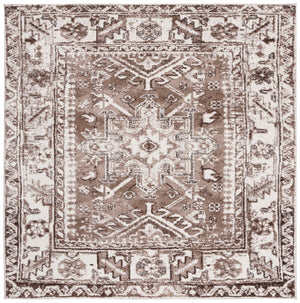 Safavieh Vintage Hamadan 211 Power Loomed Transitional Rug Brown / Ivory VTH211T-6