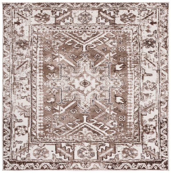Safavieh Vintage Hamadan 211 Power Loomed Transitional Rug Brown / Ivory VTH211T-6