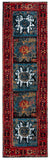 Safavieh Vintage Hamadan 213 Power Loomed Transitional Rug Red / Light Blue 6'-7" x 9'