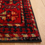 Safavieh Vintage Hamadan 213 Power Loomed Transitional Rug Red / Light Blue 6'-7" x 9'