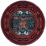 Safavieh Vintage Hamadan 213 Power Loomed Transitional Rug Red / Light Blue 6'-7" x 9'