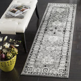 Safavieh Vintage Hamadan 214 VTH214 Power Loomed Transitional Rug Grey / Black VTH214K-5R