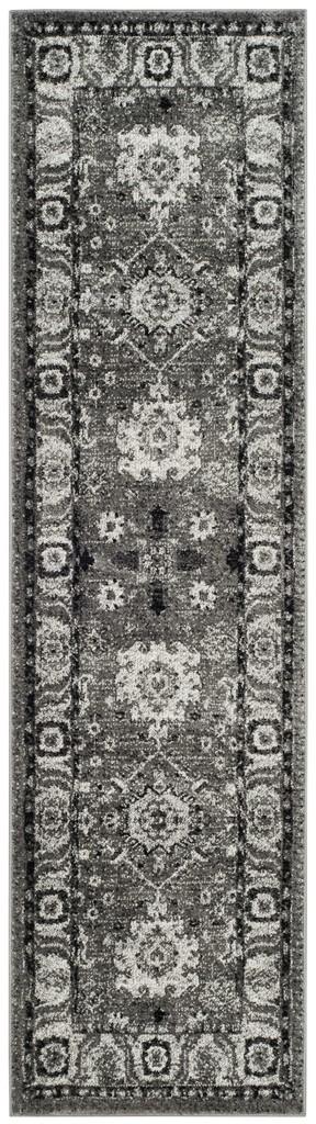 Safavieh Vintage Hamadan 214 Power Loomed Transitional Rug Grey / Black 5'-3" x 5'-3" Square