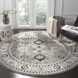 Safavieh Vintage Hamadan 214 VTH214 Power Loomed Transitional Rug Grey / Black VTH214K-5R