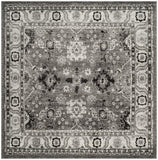 Safavieh Vintage Hamadan 214 VTH214 Power Loomed Transitional Rug Grey / Black VTH214K-5R