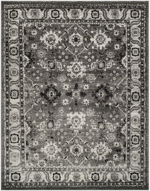 Safavieh Vintage Hamadan 214 Power Loomed Transitional Rug Grey / Black 5'-3" x 5'-3" Square