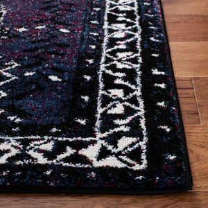 Safavieh Vintage Hamadan 293 Power Loomed Polypropylene Transitional Rug Purple / Black VTH293V-6