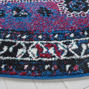 Safavieh Vintage Hamadan 293 Power Loomed Polypropylene Transitional Rug Purple / Black VTH293V-6