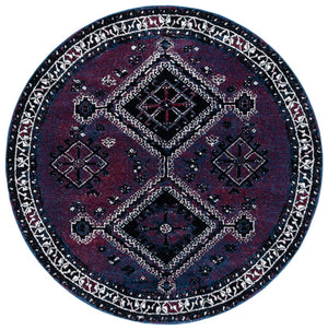 Safavieh Vintage Hamadan 293 Power Loomed Polypropylene Transitional Rug Purple / Black VTH293V-6