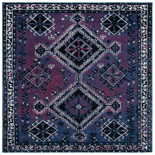 Safavieh Vintage Hamadan 293 Power Loomed Polypropylene Transitional Rug Purple / Black VTH293V-6