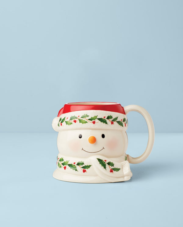 Lenox Holiday Snowman Mug Multi, WHITE PORCELAIN 895045