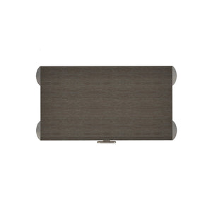 Bernhardt Bernhardt Prado Nightstand — Porcini Wood Drawer, Bright Graphite Cast-Aluminum Legs, Usb Charging, Soft-Close 324218B