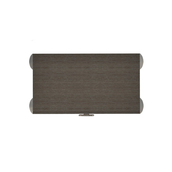 Bernhardt Bernhardt Prado Nightstand — Porcini Wood Drawer, Bright Graphite Cast-Aluminum Legs, Usb Charging, Soft-Close 324218B