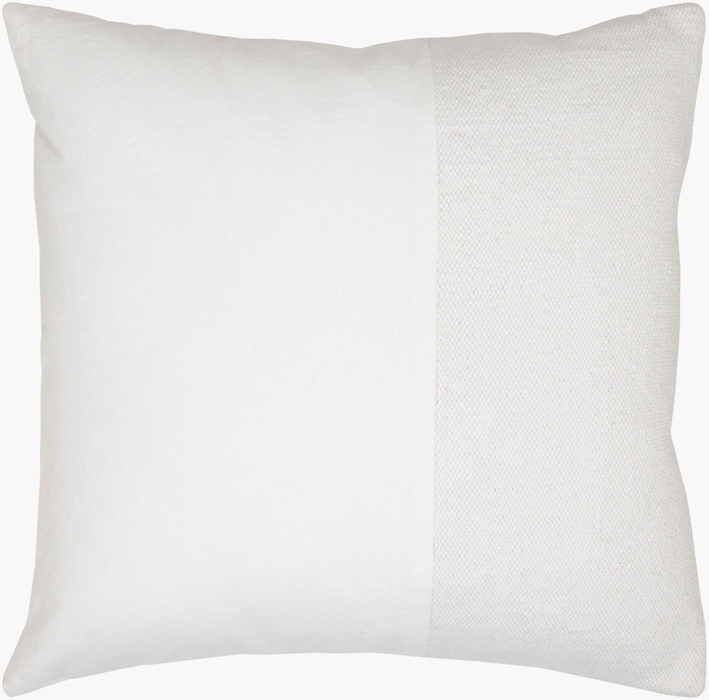 Surya Vitruvian 18" Accent Pillow Cover - Stylish Cotton Design With Intricate Pattern For Home Decor Upgrade White Cotton,Cotton Vtn001-1818p