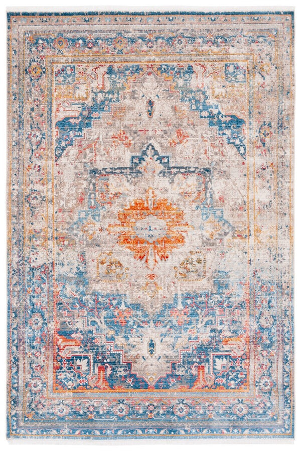 Safavieh Vintage Persian 438 Flat Weave Transitional Rug Blue / Multi VTP438B-9