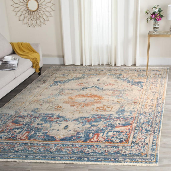 Safavieh Vintage Persian 438 Flat Weave Transitional Rug Blue / Multi VTP438B-9