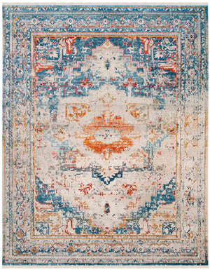 Safavieh Vintage Persian 438 Flat Weave Transitional Rug Blue / Multi VTP438B-9
