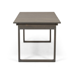 English Elm Outdoor Expandable Acacia Hardwood Dining Table with Slatted Top for Patio Spaces 62908.00GRY