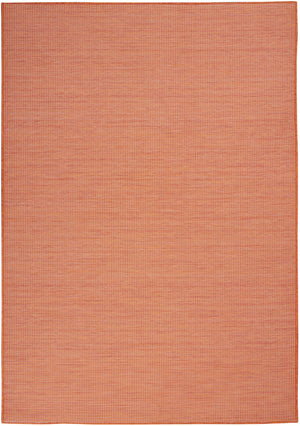 Nourison Positano POS01 Machine Made Power-loomed No Border Indoor/Outdoor Modern Outdoor Rug Terracotta, Terracotta 100% Polypropylene 99446791917