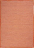 POS01 Positano Modern Outdoor Rug in Terracotta - Stylish, Easy-Clean, Flatweave Design for All Spaces