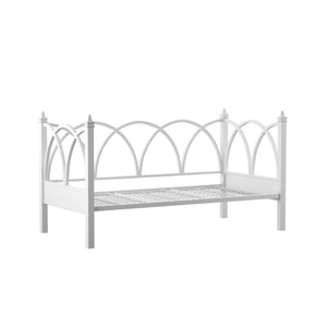 Homelegance By Top-Line Berkley Antique White Arched Metal Daybed White Metal