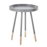 Asher Paint-Dipped Round Tray-Top End Table