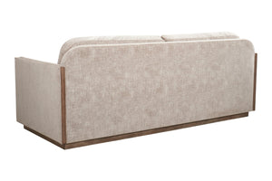 A.R.T. Furniture Bastion Sofa In Mink Finish - Contemporary Design With Silvery Chenille Blend & Pocket Coil Cushions  Parrwood Frame In The Mink Finish 763501-5354