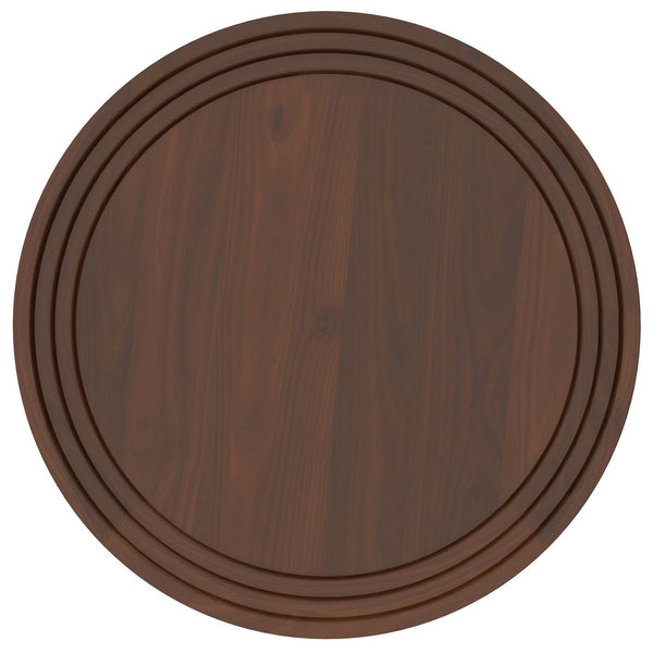 English Elm Clairmont Round Side Table In Cognac - Modern Industrial & Mid-Century Design For Any Room B136P158527