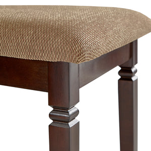 Homelegance By Top-Line Eladia Espresso Finish Upholstered Dining Chairs (Set of 2) Espresso Rubberwood