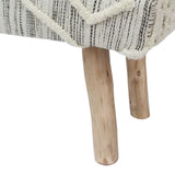 Christopher Knight Home® - Noble House - Laveta Handcrafted Boho Wool and Cotton Rectangular Bench