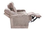 Parker Living Equinox - Mushroom Power Reclining Sofa with Drop Down Table Mushroom MEQU#834PH-MURM Parker House