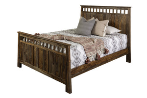 Porter Designs Porter Kalispell Queen Bed In Solid Sheesham Wood - Artisan Craftsmanship, Rich Grain & Warm Finish Brown Wood 04-196-03b-2439-kit