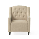 Christopher Knight Home® - Noble House - Elaine Tufted Fabric Chair and Ottoman