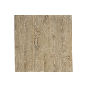 Bernhardt Bernhardt Wire-Brushed Oak Tribeca Side Table With Sculptural Steel Legs, Textured Barlow Finish, Adjustable Glides — Casual-Transitional Accent Piece 333121