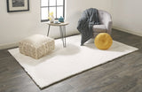 Feizy Rugs Luxe Velour Collection: Elegant And Durable High Pile Polyester Rug For Modern And Rustic Spaces White Polyester Lxv4506fwht000d15