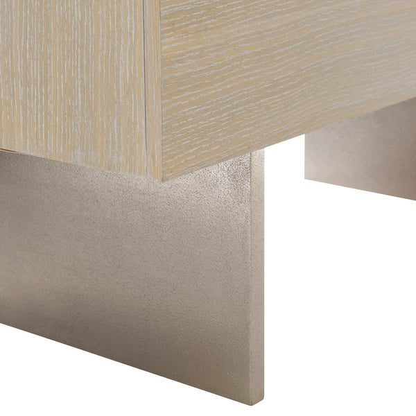 Bernhardt Bernhardt Solaria Tall Drawer Chest Reimagined: Rustic-Modern Oak & Nickel Accents, Vertical Storage Artistry 310117