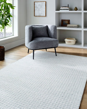 Livabliss Andreas Hand Tufted Wool Area Rug Low Pile Artisan Craft for Living or Dining Rooms Light Blue, Pal 3' x 10' VVAN2301-310