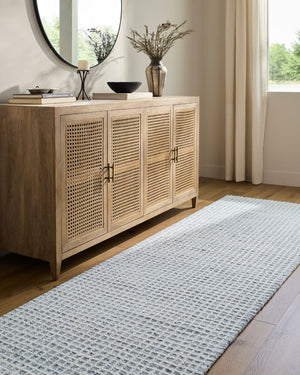Livabliss Andreas Hand Tufted Wool Area Rug Low Pile Artisan Craft for Living or Dining Rooms Light Blue, Pal 2' x 3' VVAN2301-23