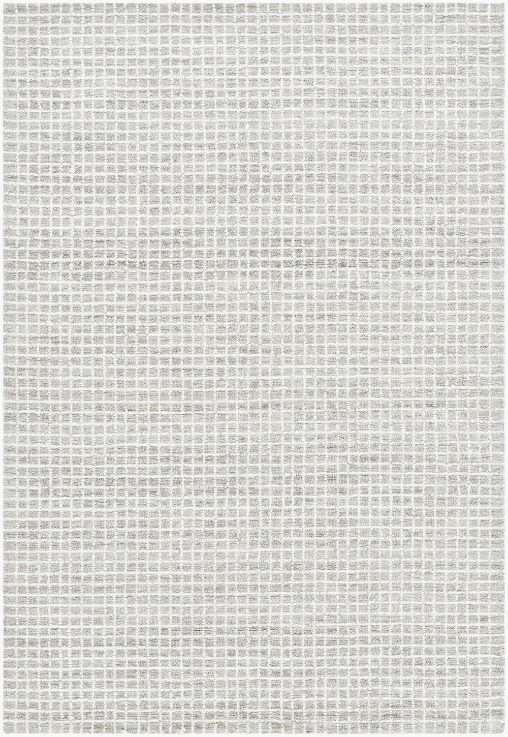 Livabliss Andreas Hand Tufted Wool Area Rug Low Pile Artisan Weave for Living and Dining Rooms Ivory, Dove Gra 6' x 9' VVAN2302-69