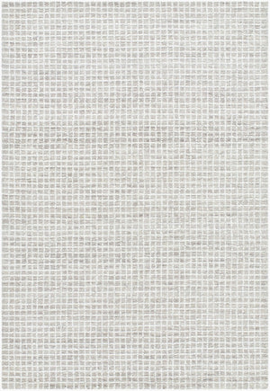 Livabliss Andreas Hand Tufted Wool Area Rug Low Pile Artisan Weave for Living and Dining Rooms Ivory, Dove Gra 6' x 9' VVAN2302-69