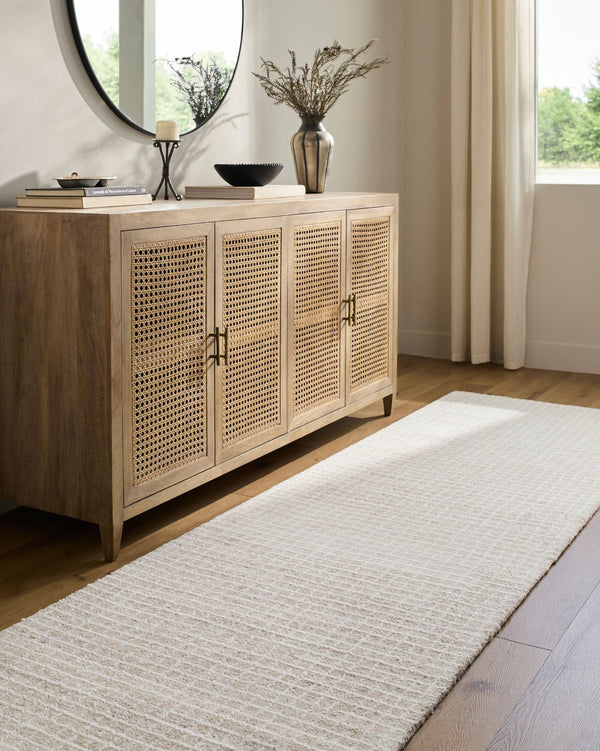 Livabliss Andreas Hand Tufted Wool Area Rug Low Pile Artisan Crafted for Living and Dining Rooms Ivory, Pearl 2' x 3' VVAN2303-23