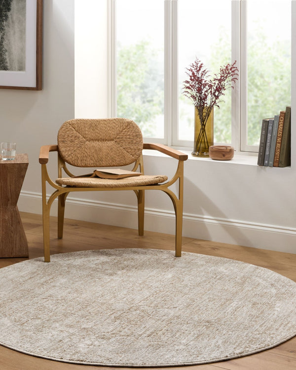 Livabliss Beth Floral Motif Machine Woven Polyester Area Rug for Living and Dining Rooms Cream, Light Sa 12' x 15' VVBE2301-1215