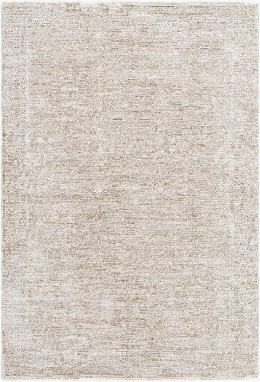Livabliss Beth Floral Motif Machine Woven Polyester Area Rug for Living and Dining Rooms Cream, Light Sa 2'7" x 7'3" VVBE2301-2773