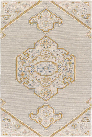 Surya Vivianne 2' X 3' Handmade Wool Rug - Luxurious Textures & Timeless Elegance For Your Home Decor Medium Gray Wool Vve2300-576